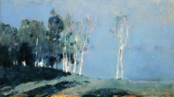  luna - Noche de luna de 1899 Isaac Levitan paisaje de bosques y árboles